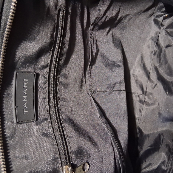 Black Textured Leather Backpack - Picture 8 of 15